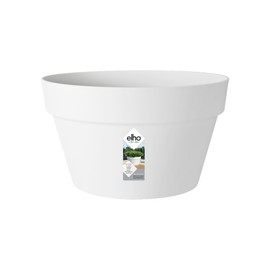 elho Loft Urban Bowl 35 - Flower Pot for Outdoor - Ø 34.5 x H 20.2 cm - White/White