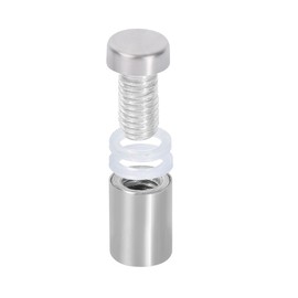 RuoFeng 12pcs Stainless Steel Wall Mount Glass Standoff Holder Screw Nail Advertising Nail 12x20mm