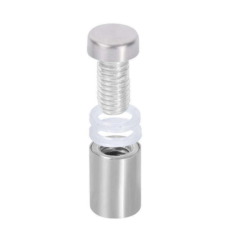 RuoFeng 12pcs Stainless Steel Wall Mount Glass Standoff Holder Screw