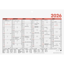 Glocken Tafelkalender 2026 | A5 quer