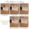 Kraftpapier Umschläge 15 Stück Briefumschläge mit blumen Set, kleine briefumschläge