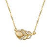 HeyMeili Women's Necklace, Feather, Wing, Stylish, 925 Silver, Opal Necklace,