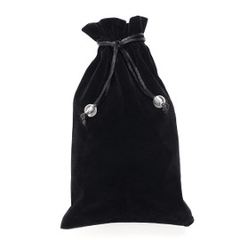 EFENDIZ Drawstring Pouch, Velvet Bag 5.5x9 inches, Black Drawstring Cloth, Small Gift Pouch, Jewelry Pouch 1pcs