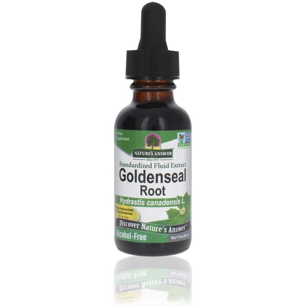Nature's Answer Goldenseal Root | Herbal Supplement | Supports A Healthy Immune System | Gluten-Free & Alcohol-Free 1oz (2 Pack)