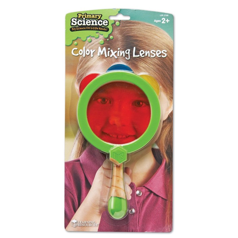 Learning Resources Color Mixing Lenses, Homeschool Preschool, Experiments, 4 Pieces,