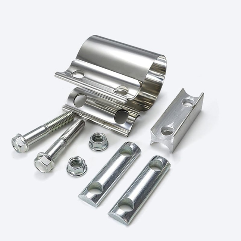 Exhaust Clamp 2 inch, 75mm Butt Joint Band Exhaust Clamps
