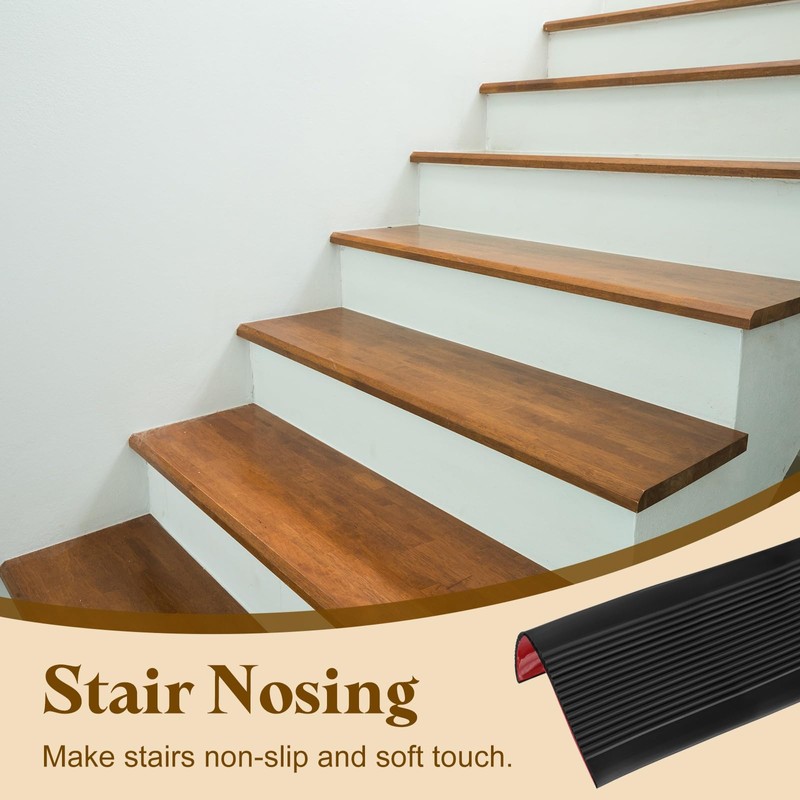 uxcell Stair Nosing, 3.3 ft (3 x 1.4 Inch) Vinyl