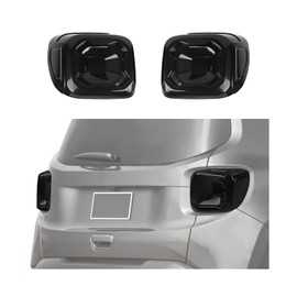 RT-TCZ Smoked Black Tail Light Lamp Cover Guard Trim Decoration Exterior Accessories for Jeep Renegade 2019-2025