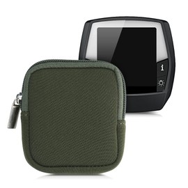 kwmobile Case Compatible with Bosch Intuvia – E-Bike Computer Neoprene Case – Protective Bag Dark Green