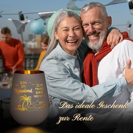 Retirement Gift Women Men, Lantern with Engraving Retirement Gift, Tea Light Holder Pensioner Gift for Retirement, Retiree, Pensioner, Farewell Gifts for Colleagues, Girlfriend, Grandma, Grandpa