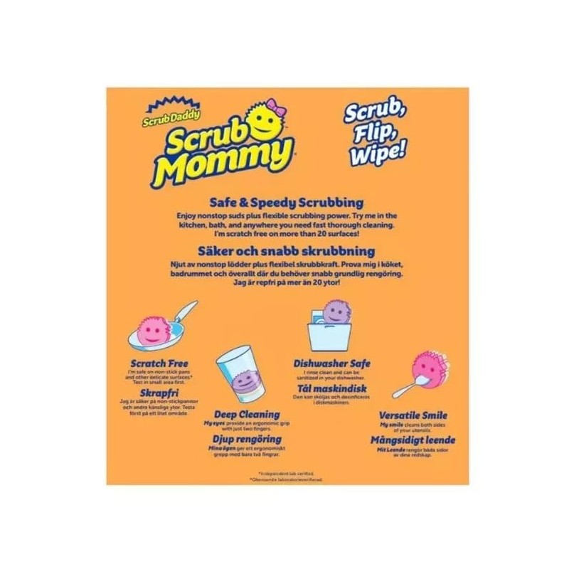 Scrub mommy 8 pack pink & violet assortment