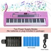 Funtaki 61 Key Electronic Keyboard Piano with Lighted Up Keys,