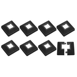 QUARKZMAN Post Cladding, Pack of 8, 30 x 30 mm/1.2 x 1.2 inches, Plastic Gap Style Post Base Cover for Fence, Stair Railing, Porch, 88 x 88 mm/3.5 x 3.5 inches (Total Size)