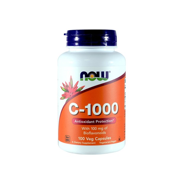 NOW C-1000, with 100 mg of Bioflavonoids, 100 Capsules (Pack