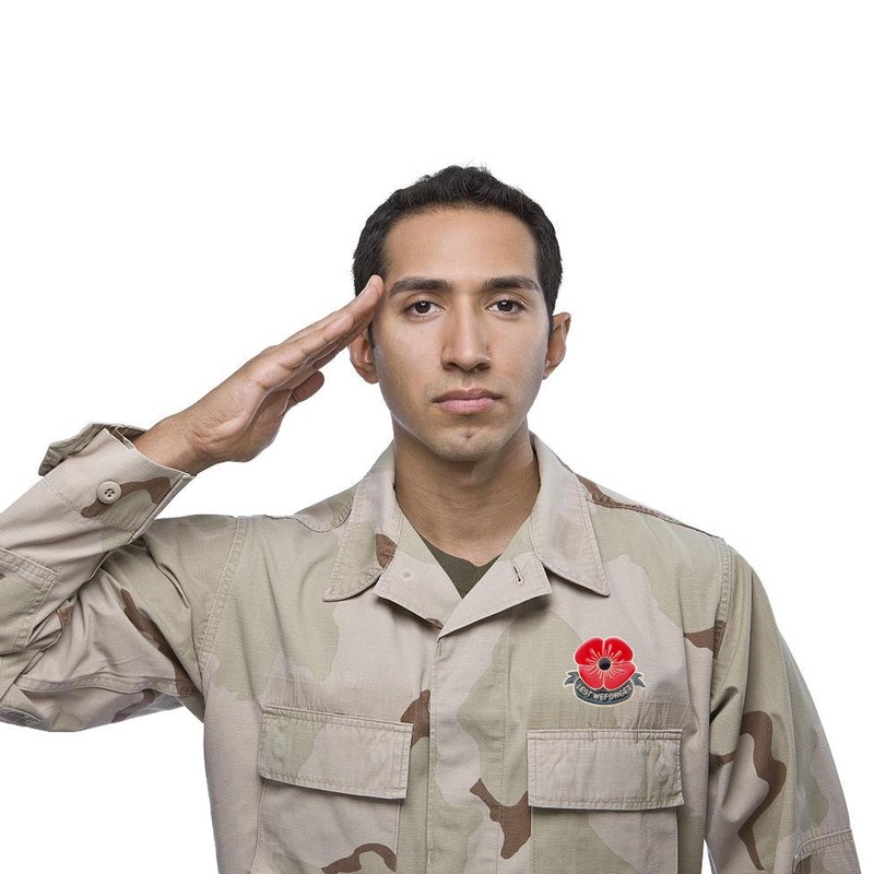 RUIFUU 12Pcs Poppy Pins Veteran Pin Poppy Flower Enamel Lest