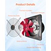 ZXWATC 10 Inch 988 CFM Exhaust Fan with 9.8 Foot