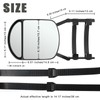 Towing Mirror with 360 Degrees Rotation, Stable Clamp On Tow