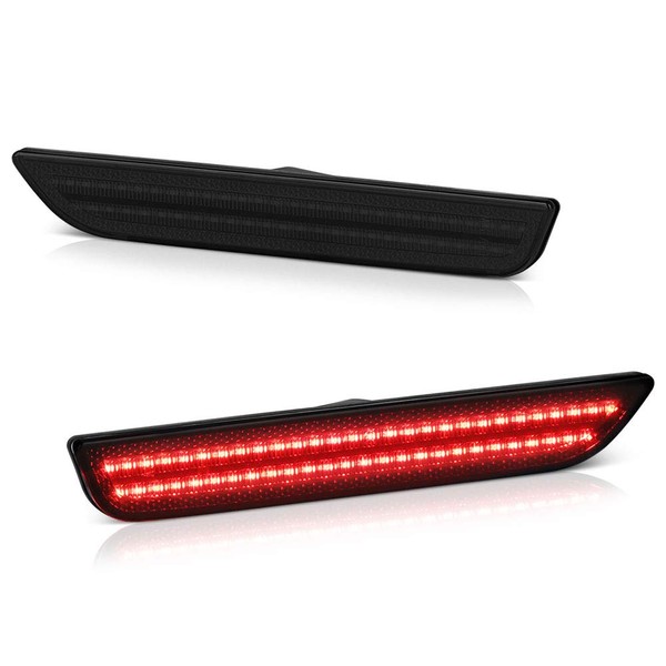 VIPMOTOZ Smoke Lens Red Full LED Rear Side Marker Light