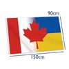 Ukraine Canada Flag,3x5 FT Ukrainian Canadian Flag,36x60 Inch Large Digitial