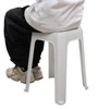 Ponpong 18.7 Inch Plastic Stack Backless Stools, Classroom Stackable Stools,