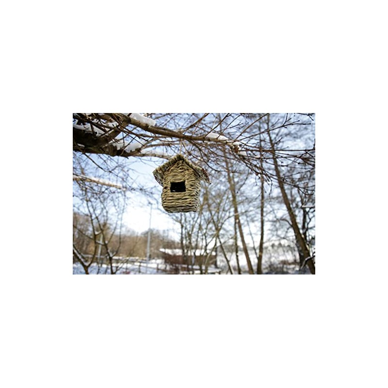 Kerbl Pet Grass House for Birds, Bird House, Bird Nest,
