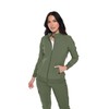 Monarch Uniforms Womens Scrub Jacket Zippered Warm-up Jacket