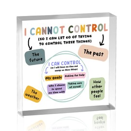 Desk Accessories for Women Psychology Motivational Inspirational Gifts for Coworker Friends Therapist Girly Boho Office Decor Mental Health Gift Cubical Therapy Home Desktop Decorations Acrylic Plaque