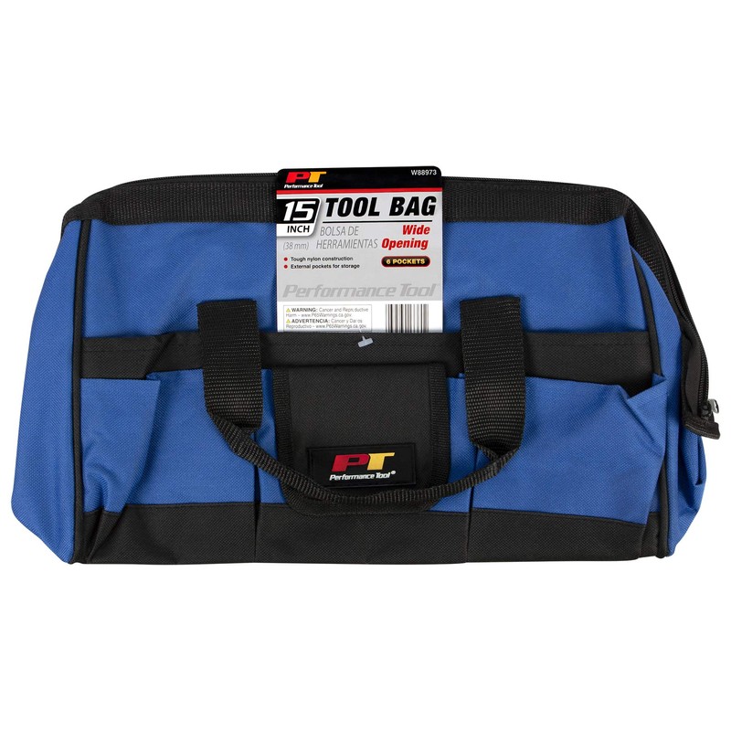 Performance Tool W88973 15-Inch Wide Opening Tool Bag | Exterior