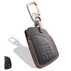 OLLEN Genuine Leather Key Fob Cover 2021-2025, Fit for GMC