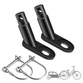 Thapncow 2 Piece Bicycle Tow Bar Tow Bar Bicycle Tow Bar with Locking Pin Suitable for Bicycle Trailers Seatpost Coupling