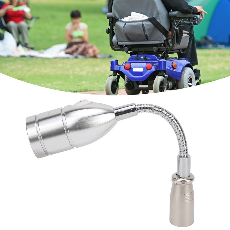 LED Wheelchair Light Adjustable Angle XLR Head Electric Wheelchair Light