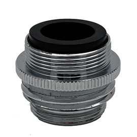 Kabter Multi-Thread Faucet Adapter, Garden Hose Adapter for Male Thread 55/64" or Female 15/16" to Male 3/4" GHTM or Male 55/64", Quick Connect Kitchen Sink Brass Aerator with Gaskets