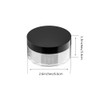 50g Plastic Empty Powder Puff Case with Net Sifter Lid,