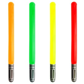 4 Pieces Inflatable Light Saber Swords Party Supplies Inflatable light Saber Swords for Birthday Party Inflatable Sword Toys Party Bags Stuff Photo Booth Props for Cosplay Party Favors(4 Colors)
