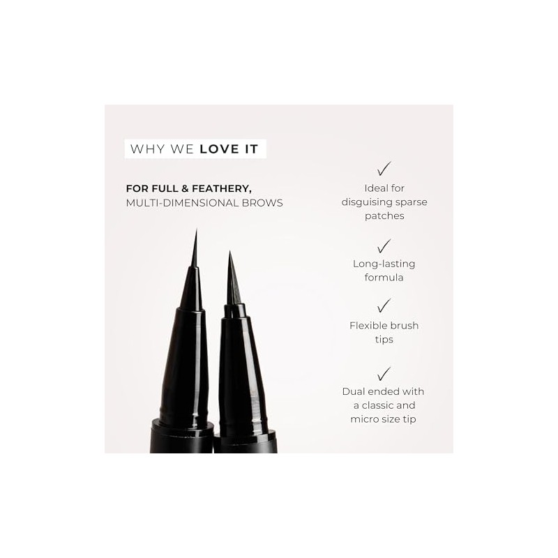 Thicker Brow Pen Duo, Dual Ended Pen Micro Tip &