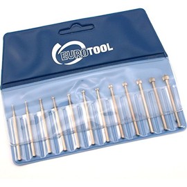12Pc Swiss Tungsten Vanadium Setting Burs Assortment