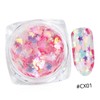 Vaguelly 12pcs DIY Manicure Supplies Multi-Shaped Gems Stickers Holographic Nail