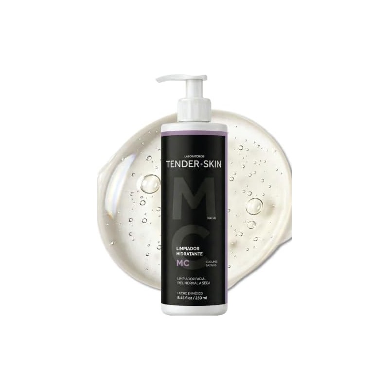 Tenderskin Gel Limpiador Facial Ultra-Suave Piel Normal A Seca, 250