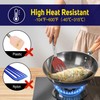 HOTEC Silicone Spatula Set of 2 Heat-Resistant 600°F & BPA-Free