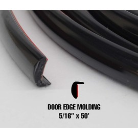 Trim-Gard 5/16" Colored L-Shaped Door Edge Guard Molding (50 Feet, Super White)