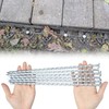 BTSULYOO 12-inch Artificial Turf Stakes Solid Galvanized Metal Spiral Landscape