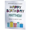 Happy Birthday Matthew - Birthday Card For Matthew