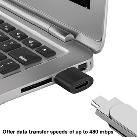 KEWAYO USB to USB C Adapter 10 Pack - Type C Female to USB A Male Converter