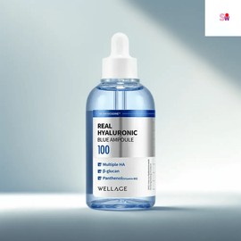 Wellage Hyaluronic Acid Blue 100 Ampoule 100mlx1 Quantity per piece / 웰라쥬 히알루론산 블루100 앰플 100mlx1개 개당 수량