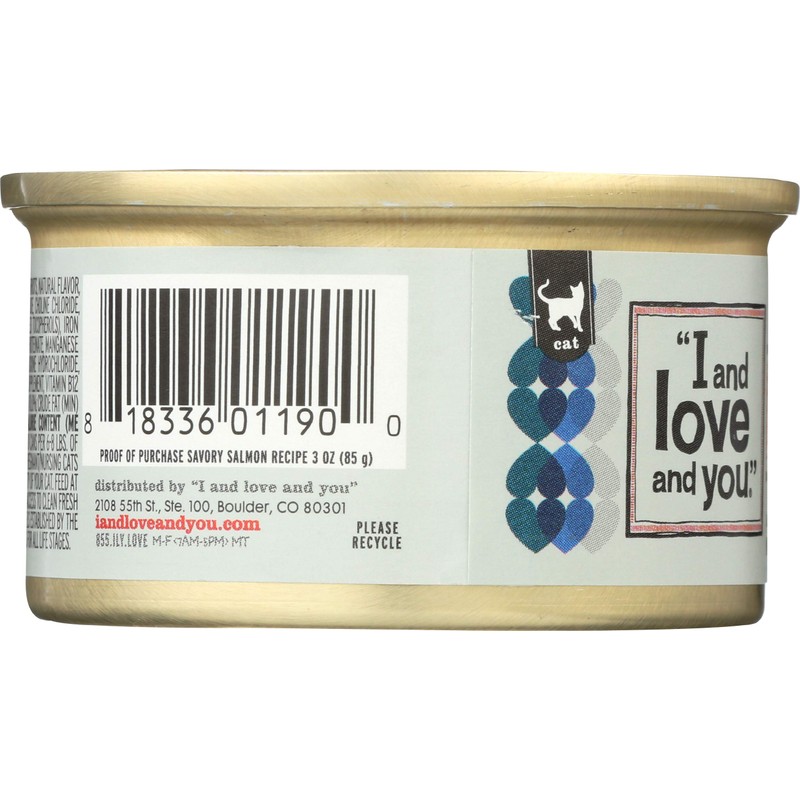 I&Love&You Cat Food Can Salmon Pate, 3 oz