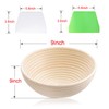Wwyybfk Banneton Bread Proofing Basket, Sourdough Bread Baking Supplies, 9"