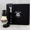 Haryali London Gold Antique Design Men's Shaving Set 3 Edge