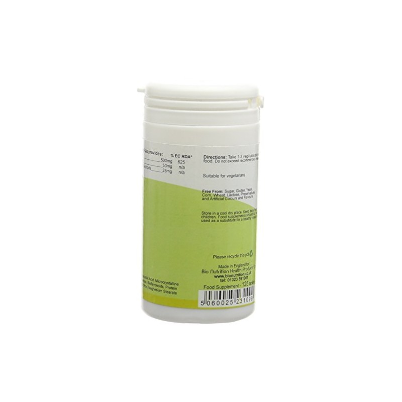 Bio Nutrition Vitamin C 500mg - Antioxidant Vitamin C with