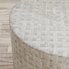 Global Archive Handcrafted Capiz Shell Terrazzo Modern Accent End Table