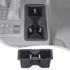 Car Center Console Cup Holder Insert Accessories Compatible with Toyota Land Cruiser Prado 250 J250 LC250 2024 2025,TPE Front Seat Water Cup Holder Inserts Storage Cup Holder Kit